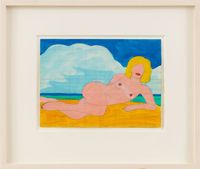 Study: Nude on the Beach by Tom Wesselmann contemporary artwork
