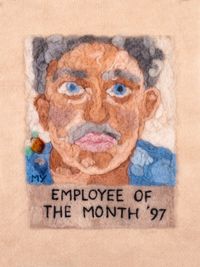 Employee of the Month (Father) by Michaela Younge contemporary artwork mixed media