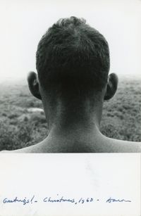Untitled [Head] (Christmas Card) by Aaron Siskind contemporary artwork photography