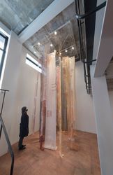 Exhibition view: Cecilia Vicuña, Quipu Girok (Knot Record), Lehmann Maupin, Seoul (18 February–24 April 2021). ​Courtesy the artist and Lehmann Maupin, New York, Hong Kong, Seoul, and London. Photo: OnArt Studio.
