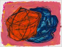 untitled: shadowobject; 2020 by Phyllida Barlow contemporary artwork painting, works on paper