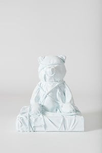 Wrapped Bear (Blue) by Daniel Arsham contemporary artwork sculpture