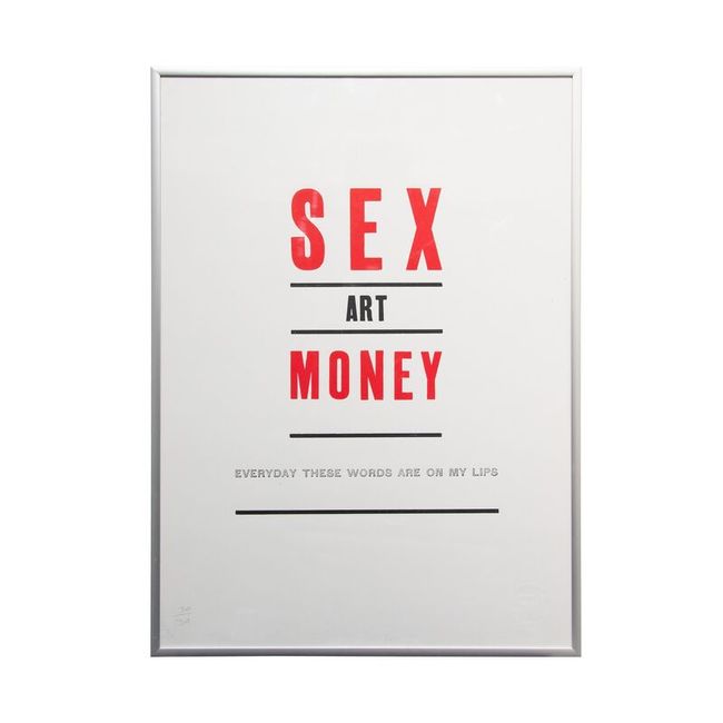 Sex, Art, Money by Darren Coffield contemporary artwork