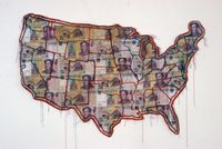 America - An Imperial State by Susan Stockwell contemporary artwork mixed media