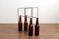 4 bottles by Raul Mourão contemporary artwork sculpture