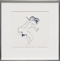 Just A hole with a heart attached by Tracey Emin contemporary artwork painting, works on paper