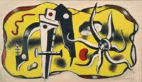 Composition au compas by Fernand Léger contemporary artwork painting, works on paper