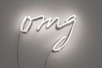 omg by Brigitte Kowanz contemporary artwork sculpture