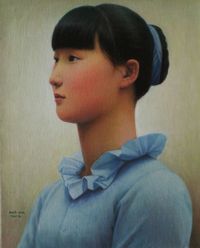 Naive Beauty by Xue Mo contemporary artwork painting