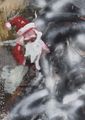 Three Santa Clauses by Zhou Yilun contemporary artwork 2