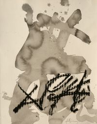 Aiguada by Antoni Tàpies contemporary artwork works on paper