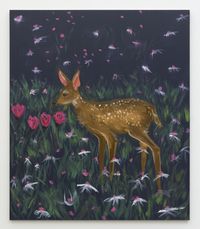 Fawn in Night Field by Ann Craven contemporary artwork painting