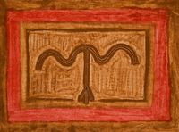 Humain Ba by Romuald Hazoumè contemporary artwork painting