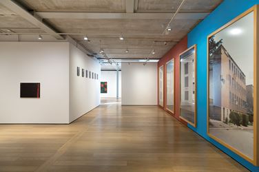 Exhibition view: Günther Förg, Almine Rech Gallery, London (1 February–24 March 2018). Courtesy the Artist Estate and Almine Rech Gallery, London. Photo: Melissa Castro Duarte.