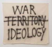 War, Territory, Ideology by Tomislav Brajnović contemporary artwork painting, textile