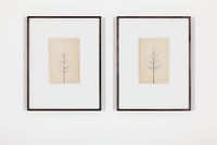 Pair of Winter Drawings 18vs21 and 17vs17, 24 May 2015 by Peter Liversidge contemporary artwork painting, works on paper