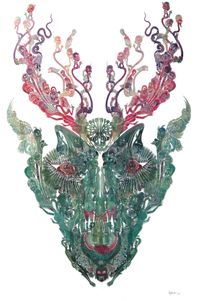Deer - Man 鹿—人 by Wu Jian'an contemporary artwork works on paper