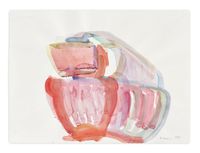 Ohne Titel (Untitled by Maria Lassnig contemporary artwork works on paper