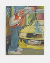 Carwash by Miroslav Pelák contemporary artwork painting, works on paper