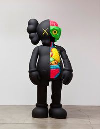 Four Foot Dissected Companion (Black) by KAWS contemporary artwork sculpture
