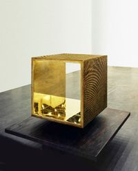 Open Bronze Cube by Heinz Mack contemporary artwork sculpture