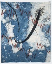 memory scar, grevillea, mangrove pod (& net) by Judy Watson contemporary artwork painting, works on paper, drawing