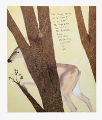 Lady Deer Tree by Cecilia Vicuña contemporary artwork painting