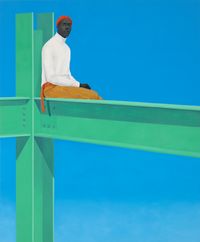 If you surrendered to the air, you could ride it by Amy Sherald contemporary artwork painting