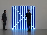 Fibres optiques — Bleu foncé J2 by Daniel Buren contemporary artwork 2