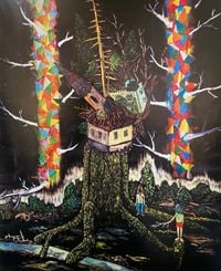 Tree House I by Yuichi Hirako contemporary artwork print