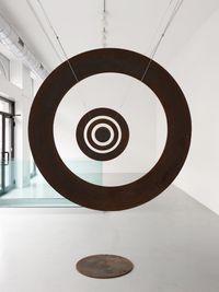 Installation (4 Rings, 2 Centers) by Robert Morris contemporary artwork sculpture