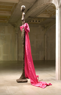 Giacometti Variations by John Baldessari contemporary artwork sculpture, mixed media