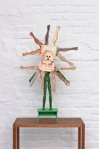 Maquette: Le monde à l'envers by Patrick Van Caeckenbergh contemporary artwork sculpture
