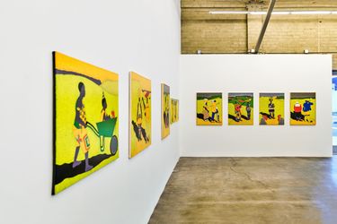 Exhibition view: Sibusiso Duma, Love and Tradition, Simchowitz, Pasadena, Los Angeles (9 March–13 April 2023). Courtesy Simchowitz