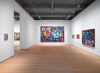 Exhibition view: Franz Ackermann, Multiple Locations, Templon, New York (2 November–23 December 2023). Courtesy the artist and Templon.