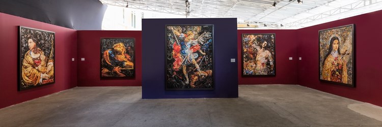 Exhibition view: Vik Muniz, Imaginária, Casa Santa Ignez, Rio de Janeiro (30 November–20 December 2018).  Courtesy the artist and Galeria Nara Roesler. Photo: © Pat Kilgore.