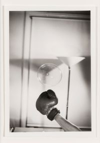 Untitled: Boxing Glove and Bubble Series by Rose Finn-Kelcey contemporary artwork photography