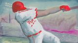 Contemporary art exhibition, Meredith Pence Wilson, At Bat at Simchowitz, Los Angeles, USA