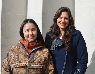 Candice Hopkins and Asinnajaq