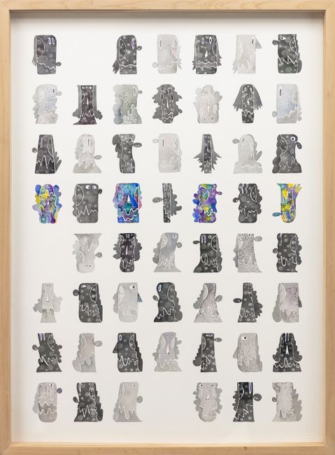 53 Heads A by Luis Lorenzana contemporary artwork