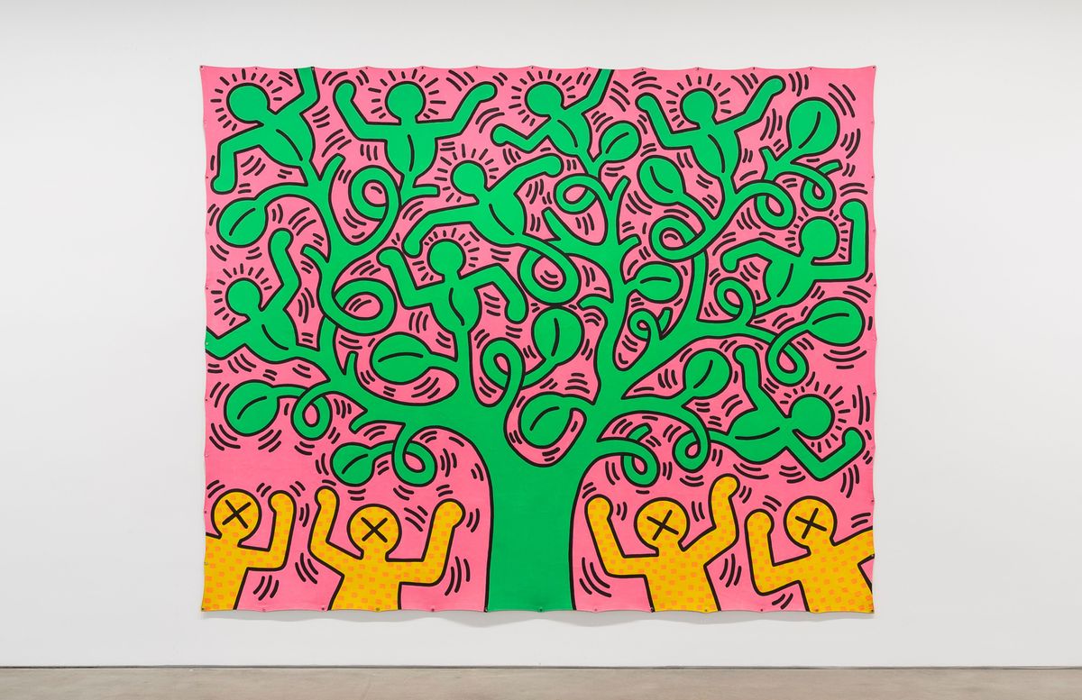 額装品/Tree of Life 1985 キース ヘリング/アートポスター f6af9ffc-c003-450c-96a5-