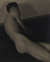 Right side of nude man by Lionel Wendt contemporary artwork photography