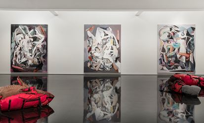 Exhibition view: Ben Quilty, Notes on Chaos, Tolarno Galleries, Melbourne (15 February–17 March 2018). Courtesy Tolarno Galleries. Photo: Andrew Curtis.