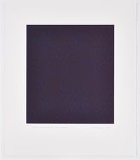 Study in Elliptical Form IV (Violet on Dark Red) by James Hugonin contemporary artwork print