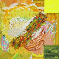 Golden Echo: Symphonies of Joy by Patrick Alston contemporary artwork painting, works on paper, sculpture, drawing
