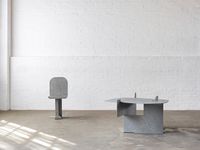 Pierced Seat and Pierced Table by Isamu Noguchi contemporary artwork sculpture