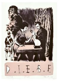 Diebe by Neo Rauch contemporary artwork print