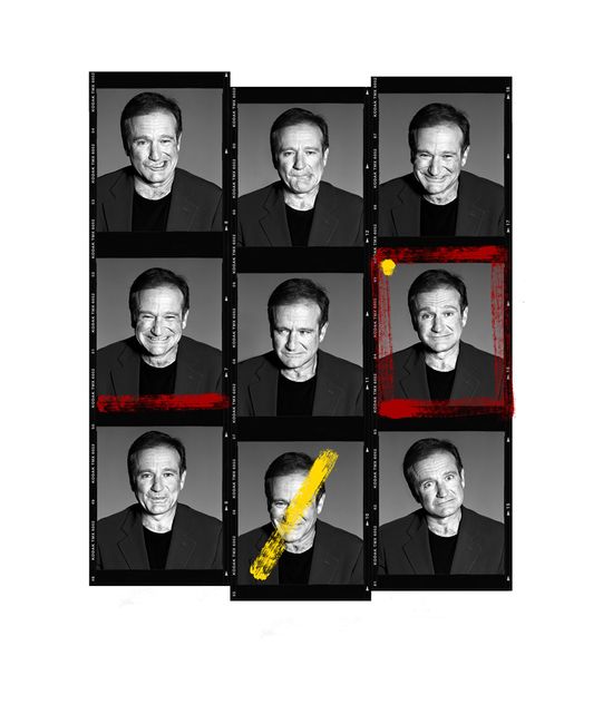 Robin Williams Contact Sheet by Andy Gotts contemporary artwork