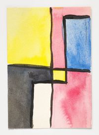 Untitled Watercolour Study by Mary Heilmann contemporary artwork painting