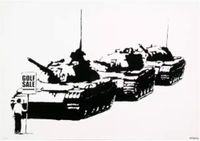 Golf Sale by Banksy contemporary artwork print